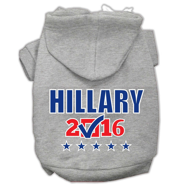 Hillary Checkbox Election Screenprint Pet Hoodies Grey Size L (14)