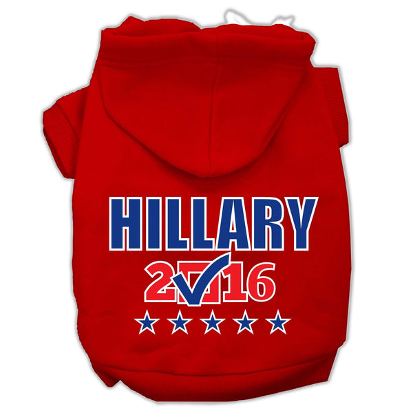 Hillary Checkbox Election Screenprint Pet Hoodies Red Size M (12)