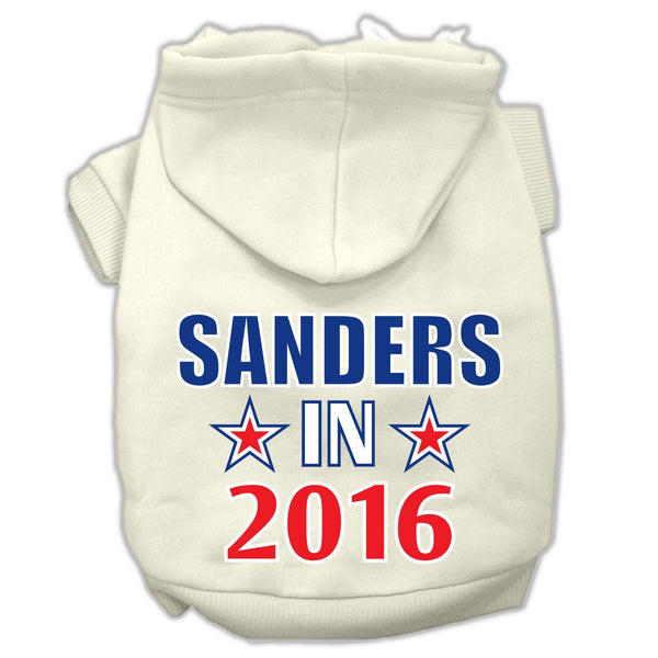 Sanders in 2016 Election Screenprint Pet Hoodies Cream Size L (14)