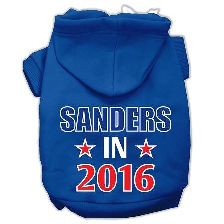 Sanders in 2016 Election Screenprint Pet Hoodies Blue Size XXL (18)