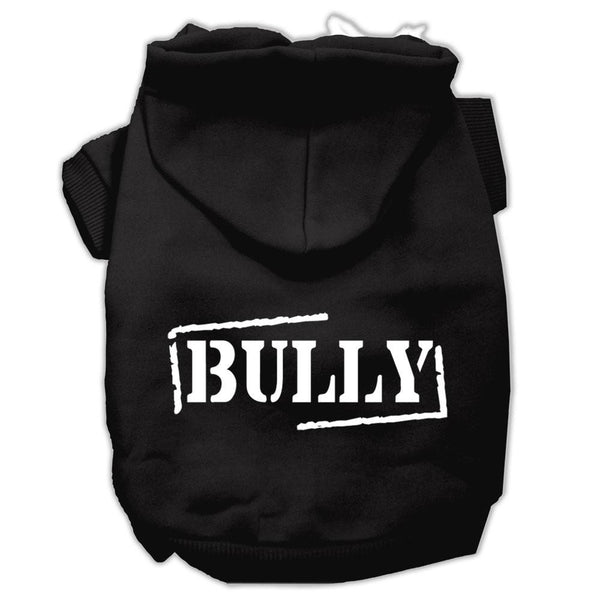 Bully Screen Printed Pet Hoodies Black Size XXXL (20)