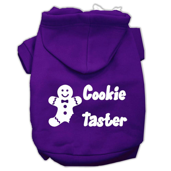 Cookie Taster Screen Print Pet Hoodies Purple Size Lg (14)