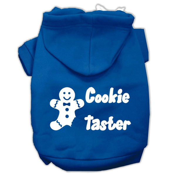 Cookie Taster Screen Print Pet Hoodies Blue Size Med (12)