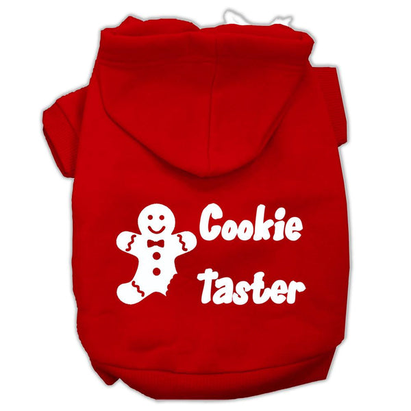 Cookie Taster Screen Print Pet Hoodies Red Size XXL (18)