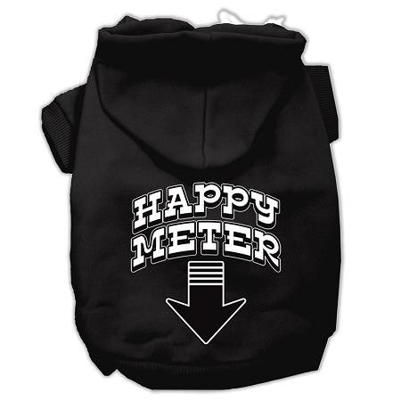 Happy Meter Screen Printed Dog Pet Hoodies Black Size XXXL (20)