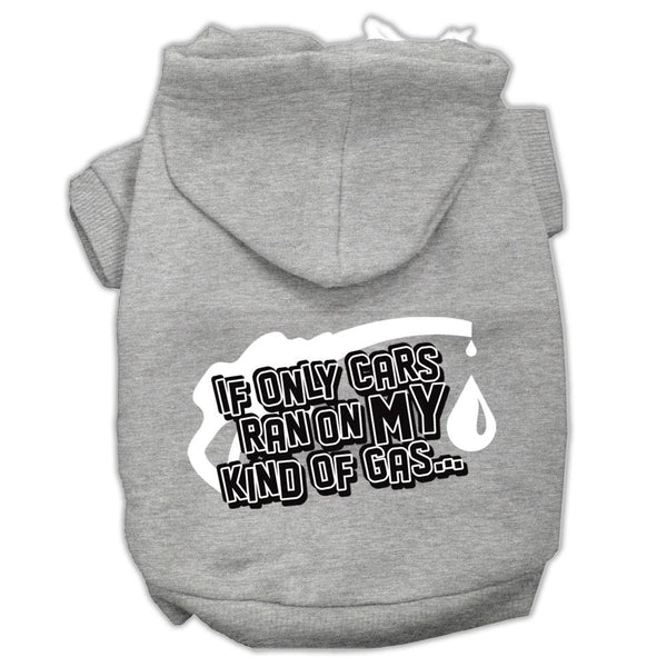 My Kind of Gas Screen Print Pet Hoodies Grey L (14)