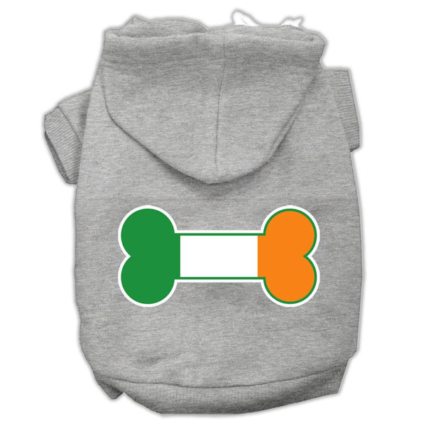 Bone Flag Ireland Screen Print Pet Hoodies Grey Size XXXL (20)