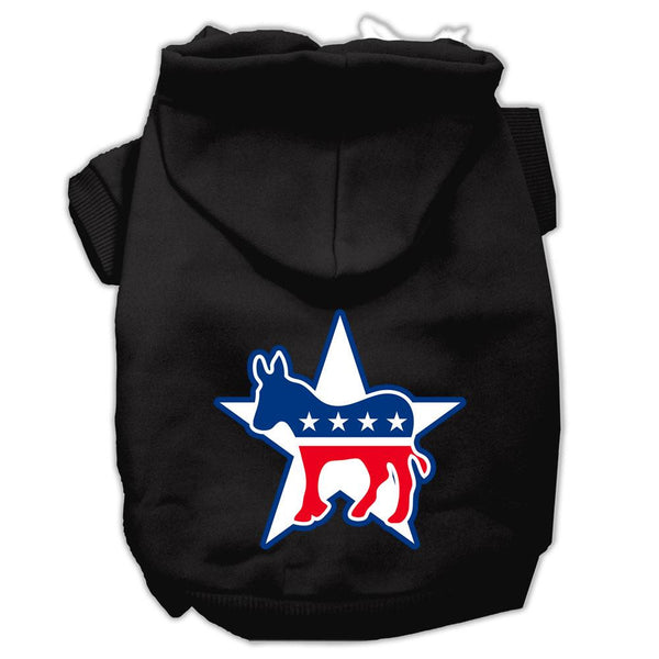 Democrat Screen Print Pet Hoodies Black Size XXXL (20)