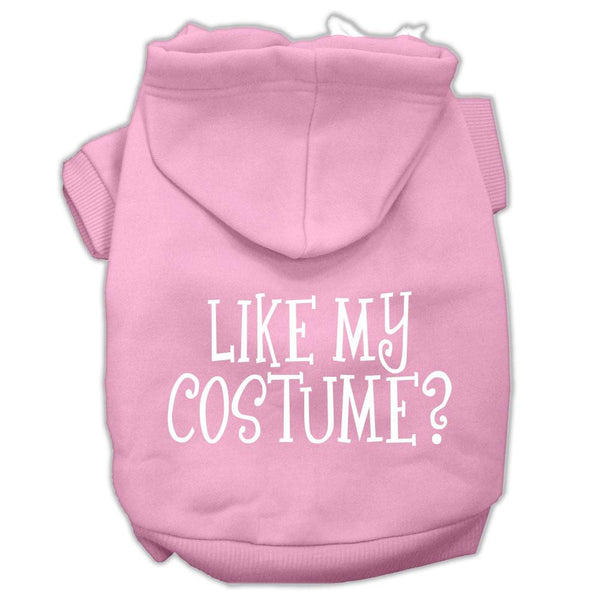 Like my costume? Screen Print Pet Hoodies Light Pink Size L (14)