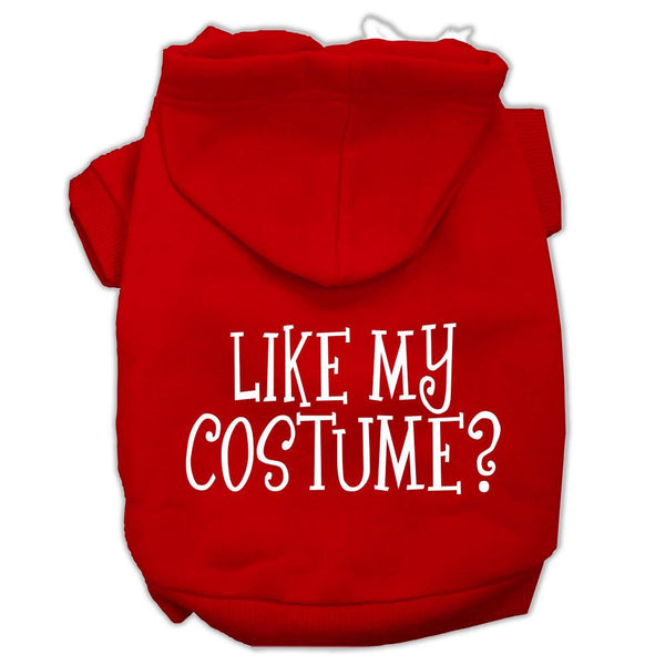 Like my costume? Screen Print Pet Hoodies Red Size XL (16)