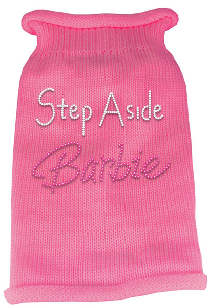 Step Aside Barbie Rhinestone Knit Pet Sweater SM Pink