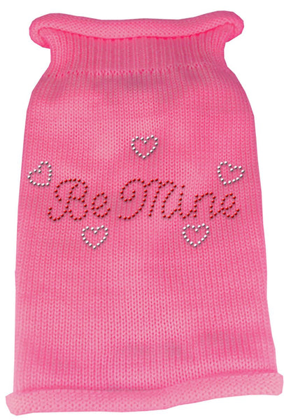 Be Mine Rhinestone Knit Pet Sweater XL Pink