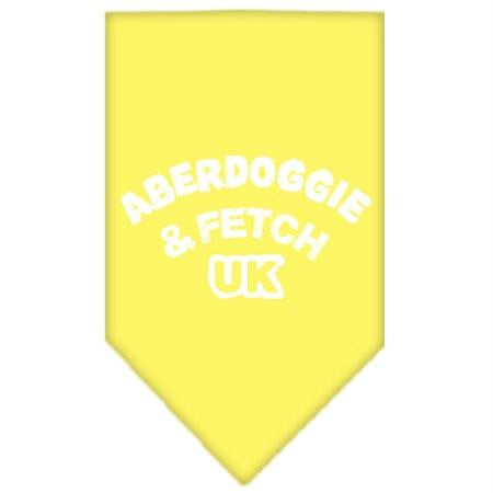 Aberdoggie UK Screen Print Bandana Yellow Large