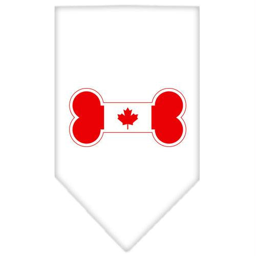 Bone Flag Canadian  Screen Print Bandana White Small