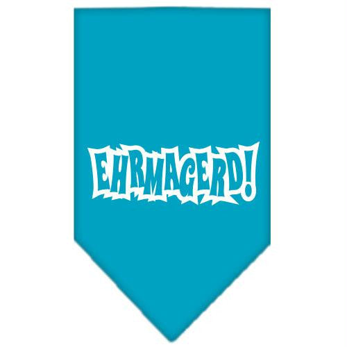 Ehrmagerd Screen Print Bandana Turquoise Small