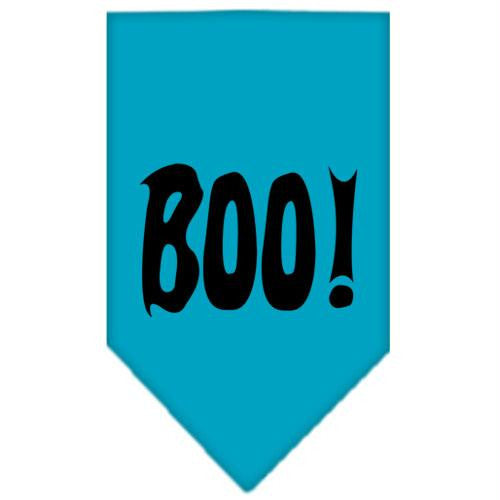 Boo! Screen Print Bandana Turquoise Small