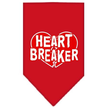 Heart Breaker Screen Print Bandana Red Small