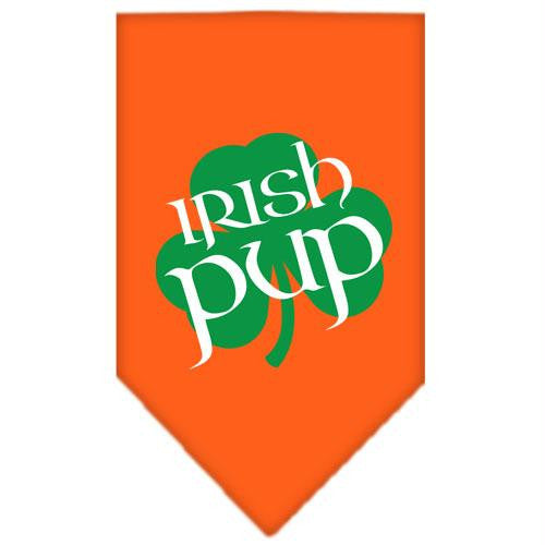 Irish Pup Screen Print Bandana Orange Small