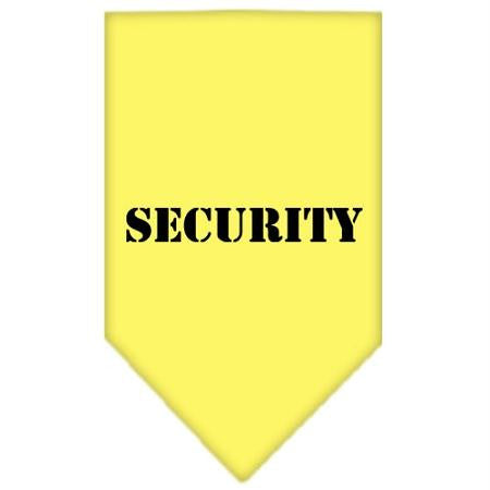 Security  Screen Print Bandana Yellow Large