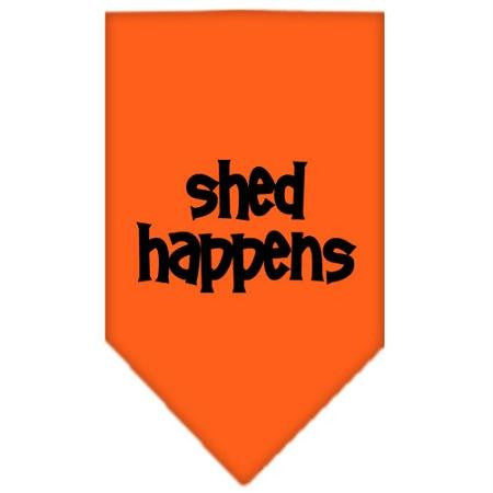 Shed Happens  Screen Print Bandana Orange Large