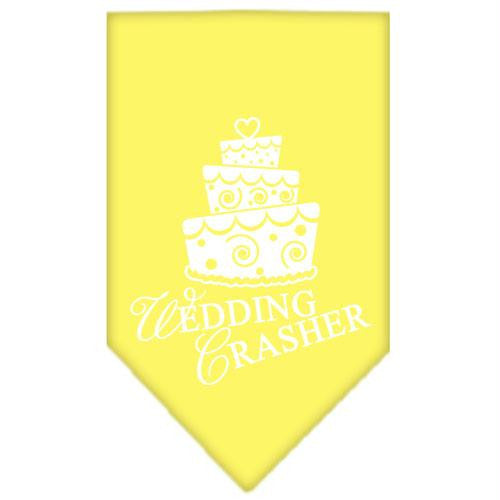 Wedding Crasher Screen Print Bandana Yellow Large