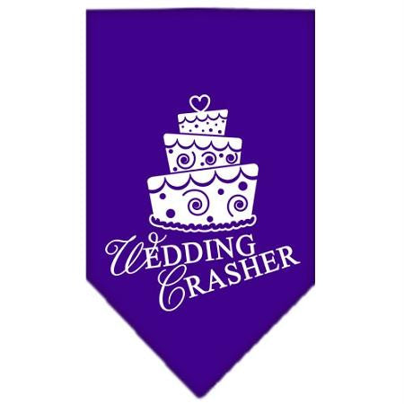 Wedding Crasher Screen Print Bandana Purple Small