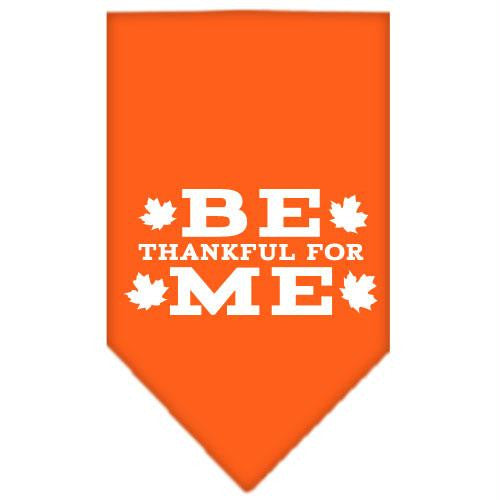 Be Thankful for Me Screen Print Bandana Orange Large