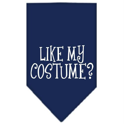 Like my costume? Screen Print Bandana Navy Blue Small