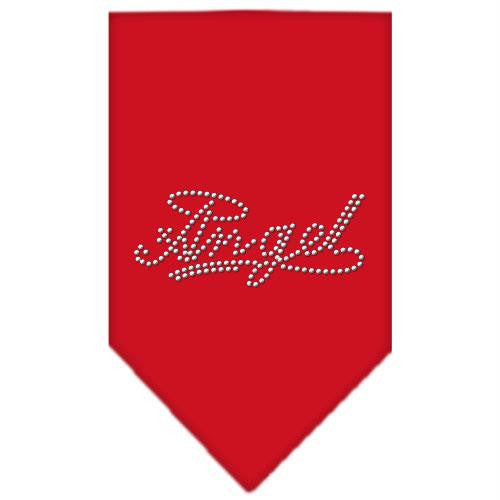 Angel Rhinestone Bandana Red Large