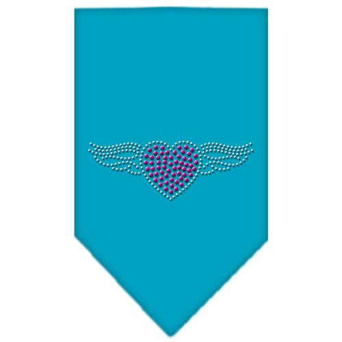 Aviator Rhinestone Bandana Turquoise Large