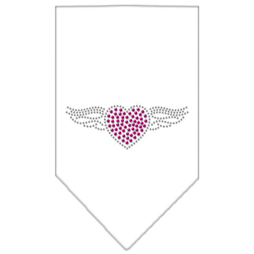 Aviator Rhinestone Bandana White Small