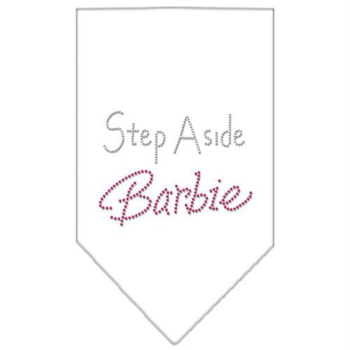 Step Aside Barbie Rhinestone Bandana White Large