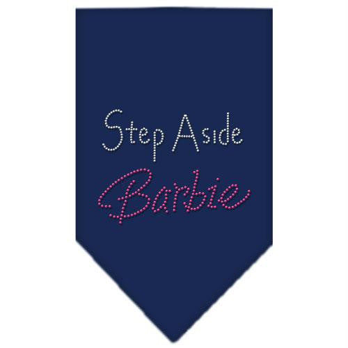 Step Aside Barbie Rhinestone Bandana Navy Blue Small