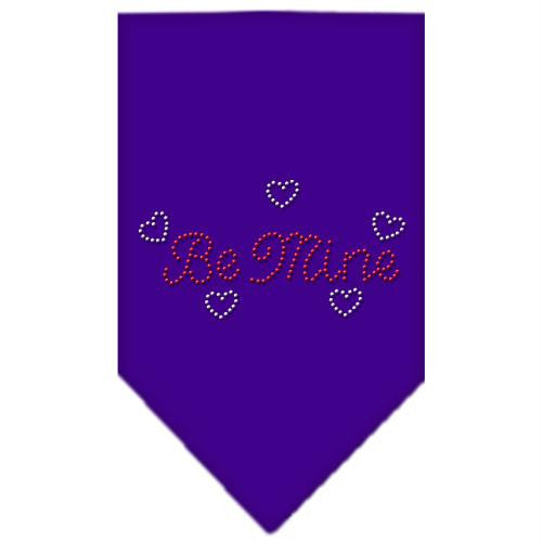 Be Mine Rhinestone Bandana Purple Small