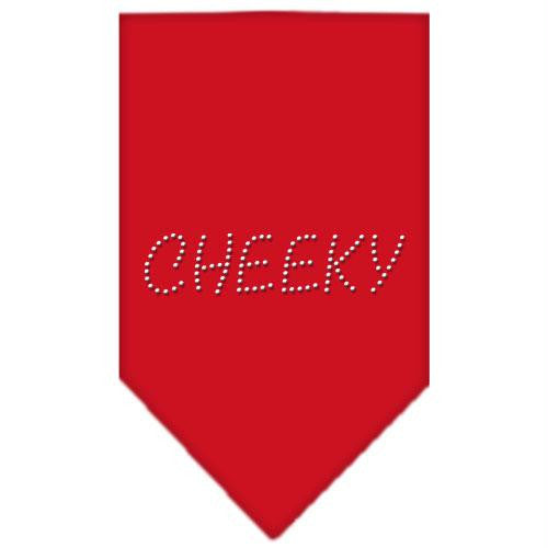 Cheeky Rhinestone Bandana Red Large