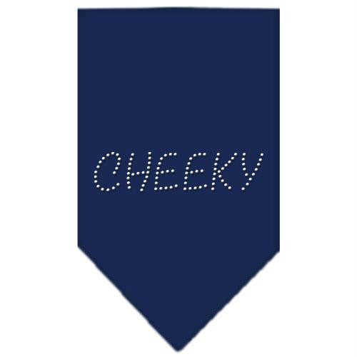 Cheeky Rhinestone Bandana Navy Blue Small