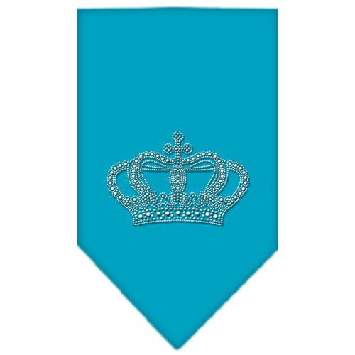 Crown Rhinestone Bandana Turquoise Small