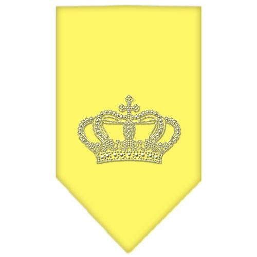 Crown Rhinestone Bandana Yellow Small