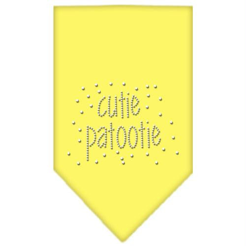 Cutie Patootie Rhinestone Bandana Yellow Large