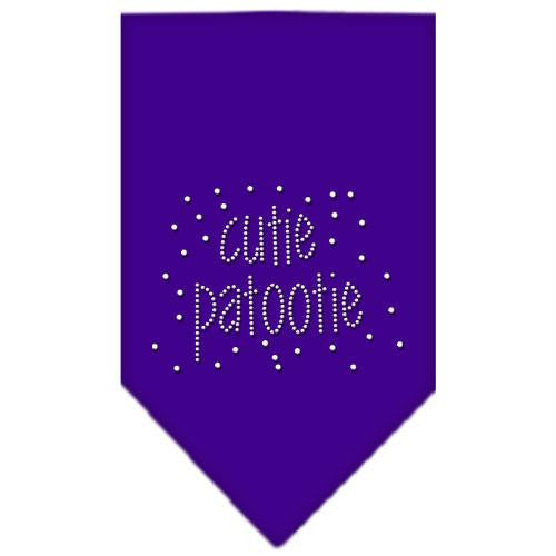 Cutie Patootie Rhinestone Bandana Purple Small