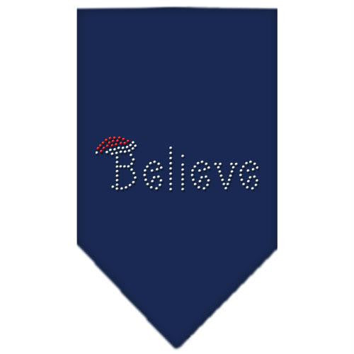 Believe Rhinestone Bandana Navy Blue large