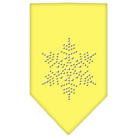 Snowflake Rhinestone Bandana Yellow Large