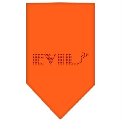 Evil Rhinestone Bandana Orange Large