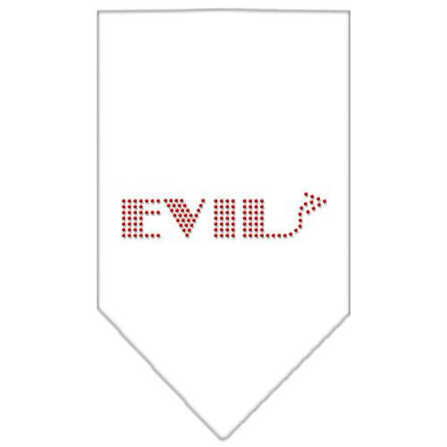 Evil Rhinestone Bandana White Large