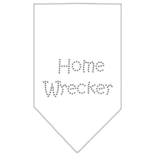 Home Wrecker Rhinestone Bandana White Small