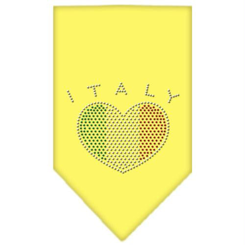 Italy  Rhinestone Bandana Yellow Small