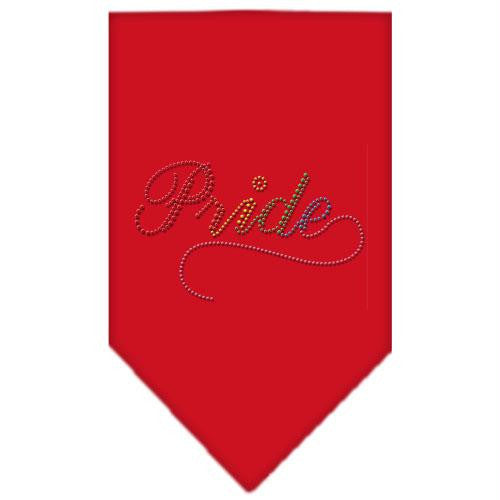 Pride Rhinestone Bandana Red Large