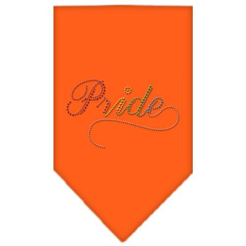 Pride Rhinestone Bandana Orange Small