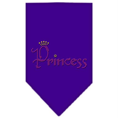 Princess Rhinestone Bandana Purple Large