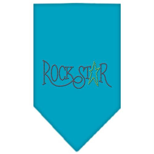 Rock Star Rhinestone Bandana Turquoise Large